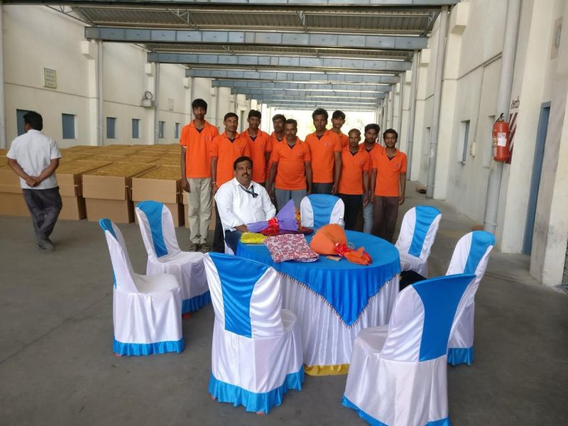 JSM operations team at a warehouse facility
